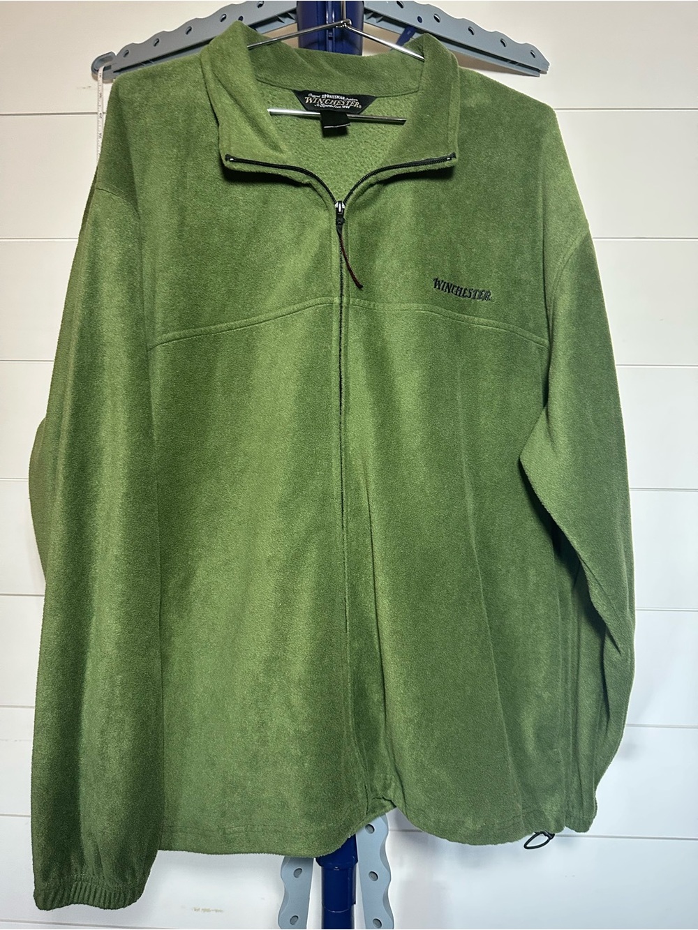 #103 Men’s Olive Green Full-Zip Fleece Jacket